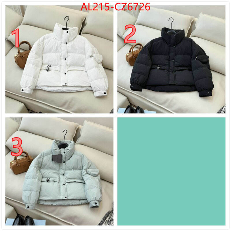 Down jacket Women-Prada replica wholesale ID: CZ6726 $: 215USD