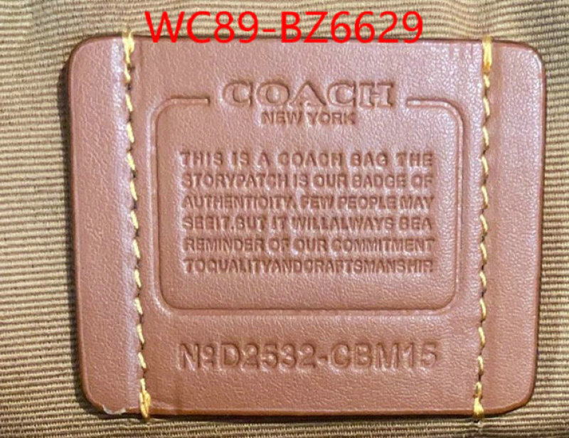Coach Bags(4A)-Crossbody- what is a 1:1 replica ID: BZ6629 $: 89USD,