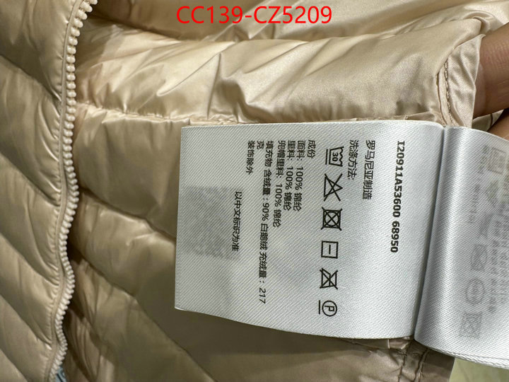 Down jacket Women-Moncler buy luxury 2024 ID: CZ5209 $: 139USD