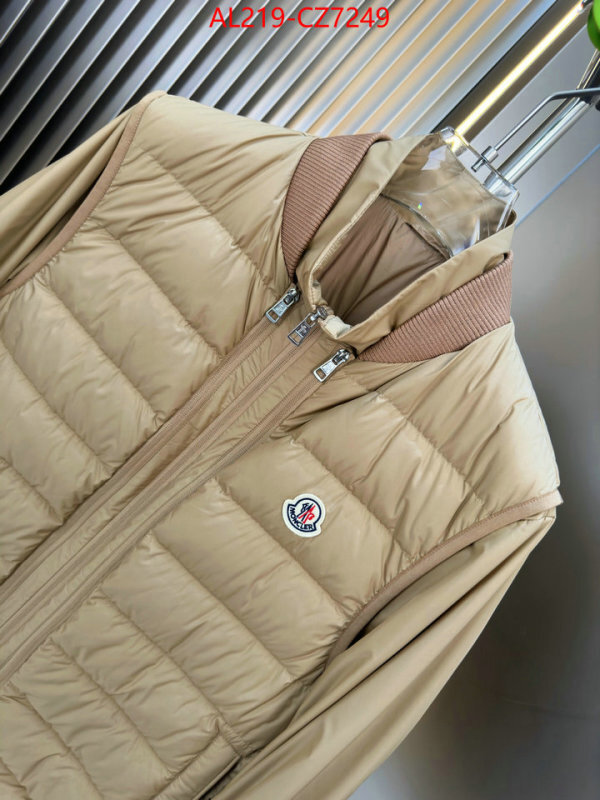 Down jacket Men-Moncler luxury fashion replica designers ID: CZ7249 $: 219USD