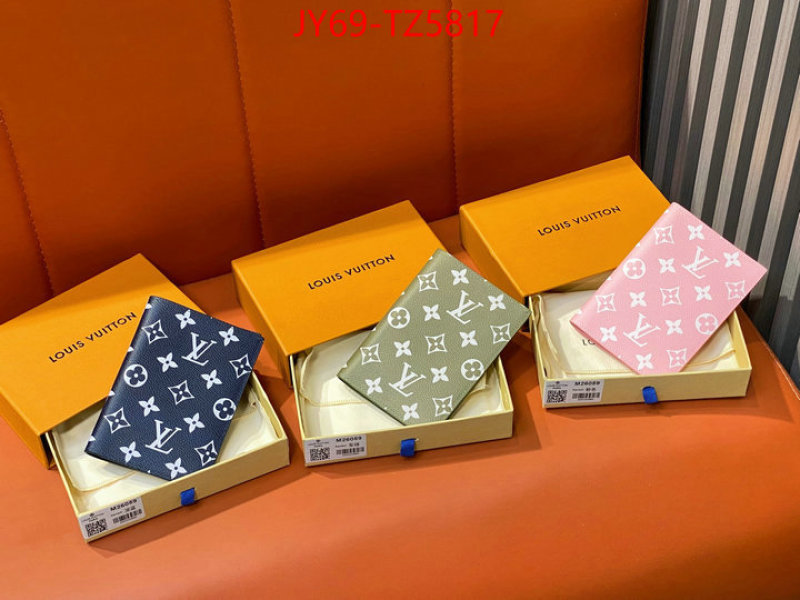 LV Bags(TOP)-Wallet designer fake ID: TZ5817 $: 69USD,