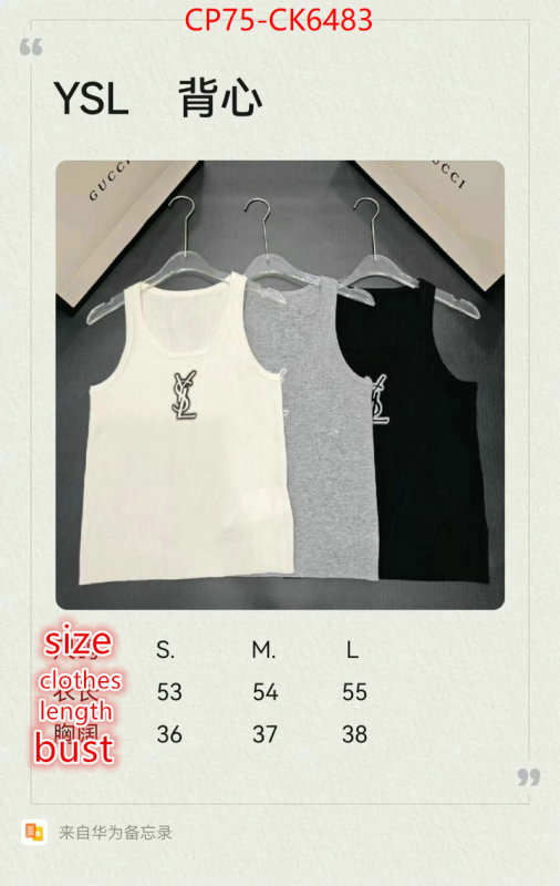 Clothing-YSL where to buy high quality ID: CK6483 $: 75USD