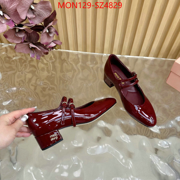 Women Shoes-Miu Miu luxury fake ID: SZ4829 $: 129USD