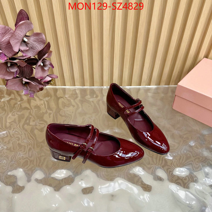 Women Shoes-Miu Miu luxury fake ID: SZ4829 $: 129USD