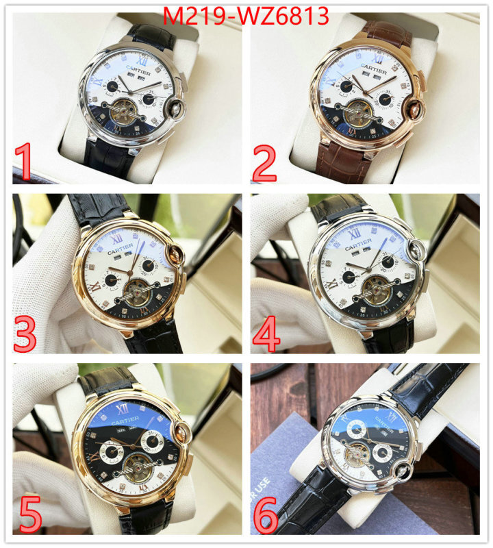 Watch(TOP)-Cartier luxury cheap ID: WZ6813 $: 219USD