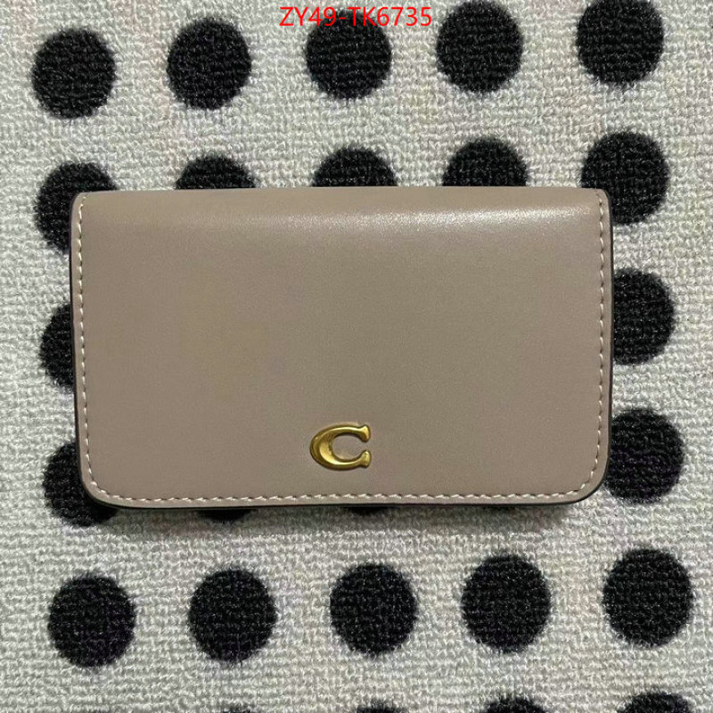 Coach Bags(4A)-Wallet unsurpassed quality ID: TK6735 $: 49USD,