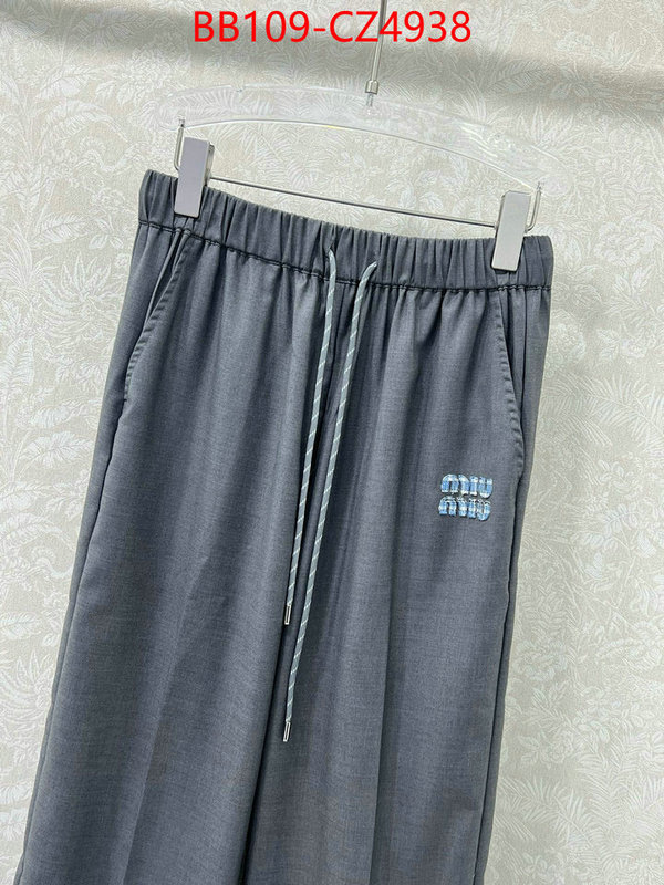 Clothing-MIU MIU we provide top cheap aaaaa ID: CZ4938 $: 109USD