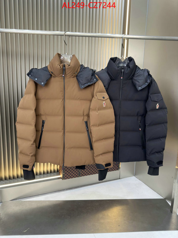 Down jacket Men-Moncler wholesale sale ID: CZ7244 $: 249USD