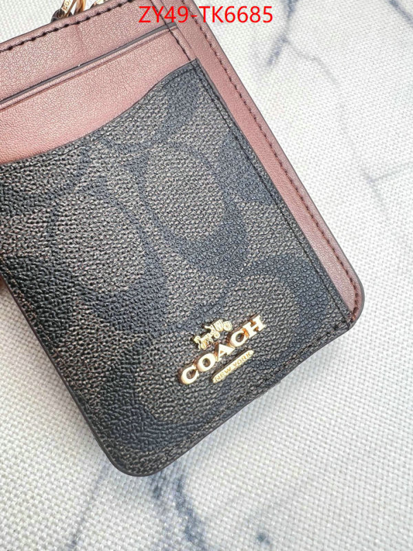Coach Bags(4A)-Wallet sellers online ID: TK6685 $: 49USD,