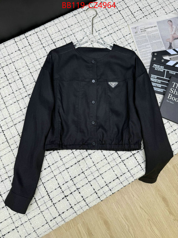 Clothing-Prada best quality replica ID: CZ4964 $: 119USD