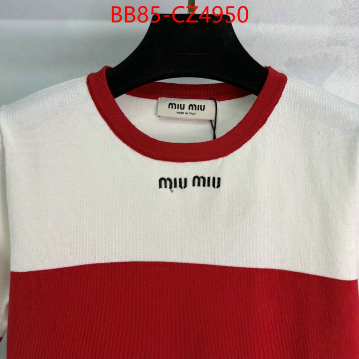 Clothing-MIU MIU the highest quality fake ID: CZ4950 $: 85USD