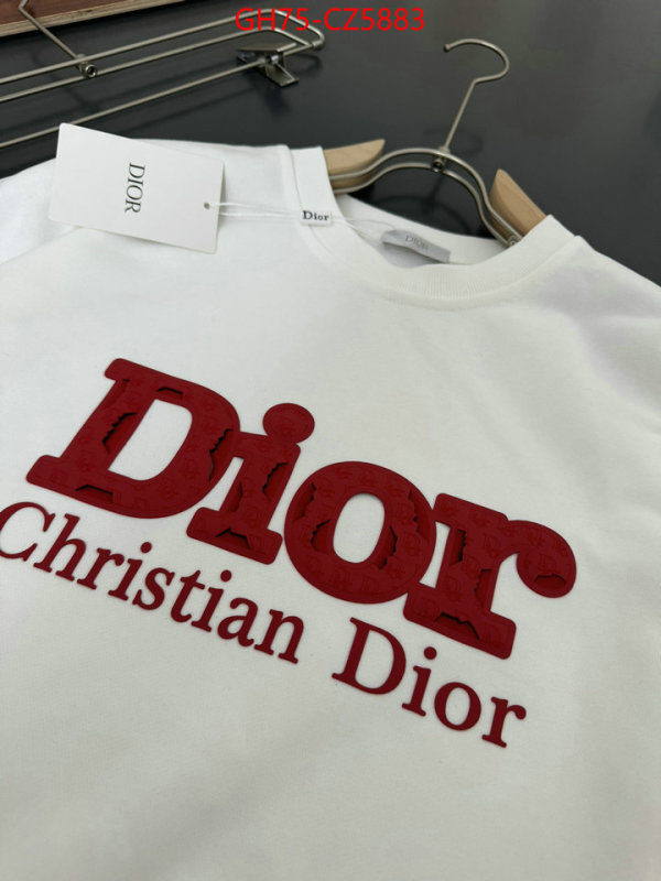 Clothing-Dior high quality 1:1 replica ID: CZ5883 $: 75USD