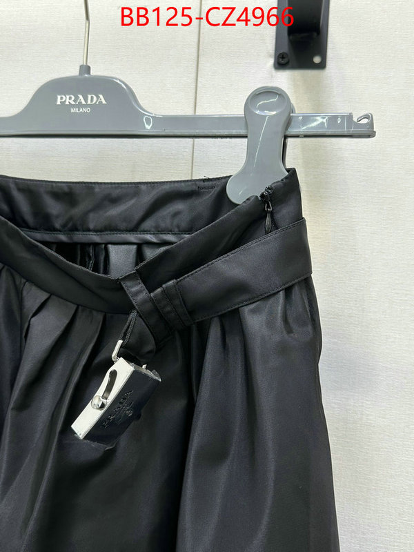 Clothing-Prada the quality replica ID: CZ4966 $: 125USD