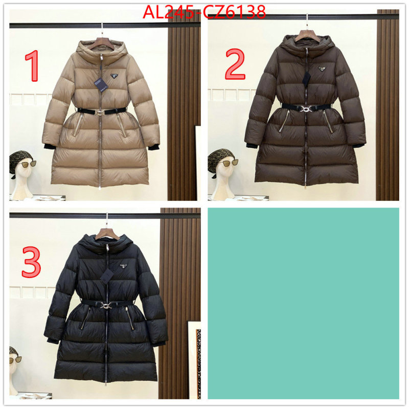Down jacket Women-Prada outlet 1:1 replica ID: CZ6138 $: 245USD
