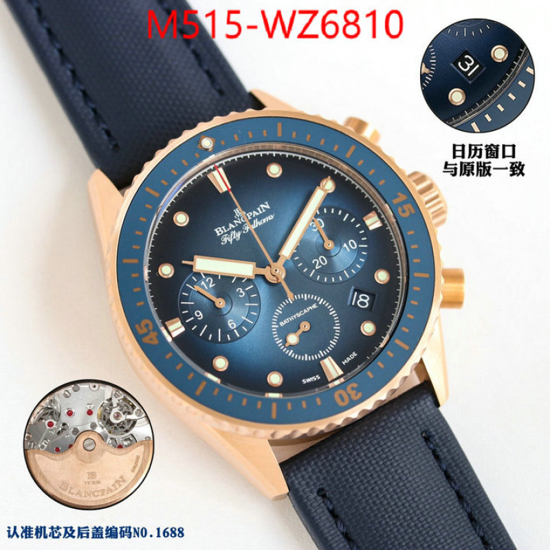 Watch(TOP)-Blancpain sellers online ID: WZ6810 $: 515USD