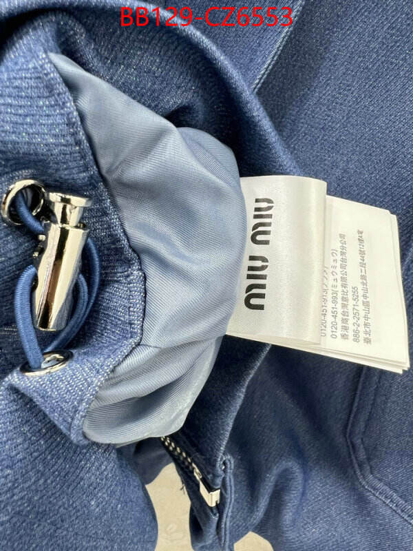 Clothing-MIU MIU best fake ID: CZ6553 $: 129USD
