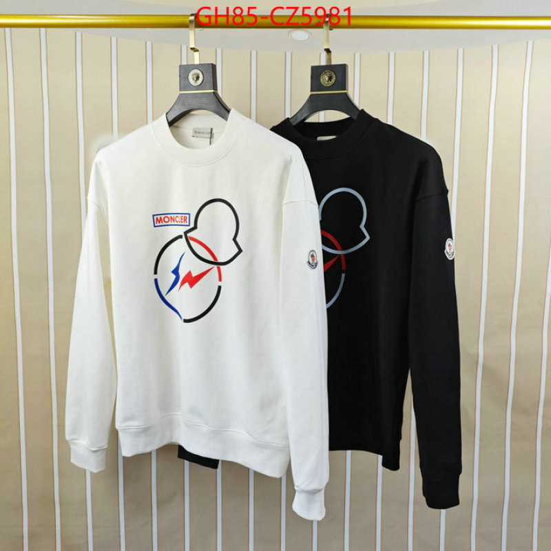 Clothing-Moncler aaaaa+ replica designer ID: CZ5981 $: 85USD