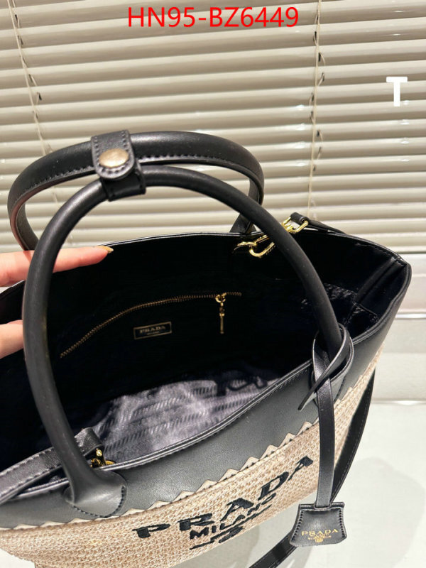 Prada Bags(4A)-Handbag- 1:1 replica wholesale ID: BZ6449 $: 95USD,