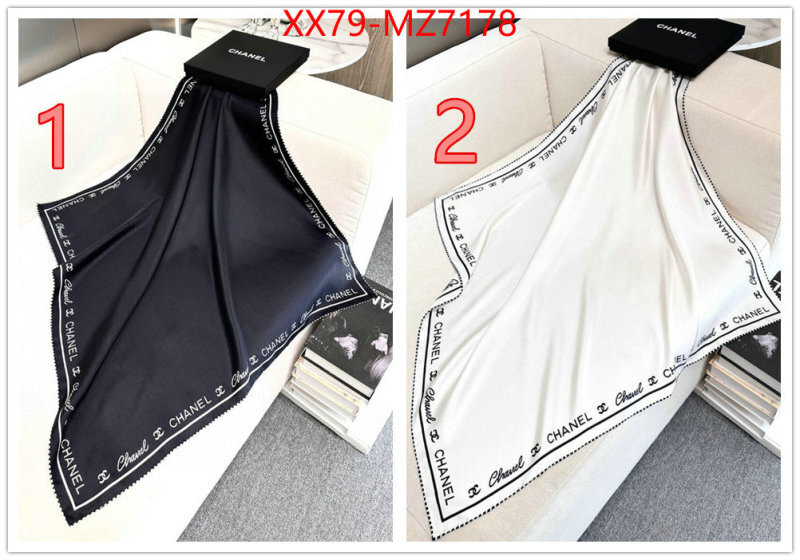 Scarf-Chanel the highest quality fake ID: MZ7178 $: 79USD