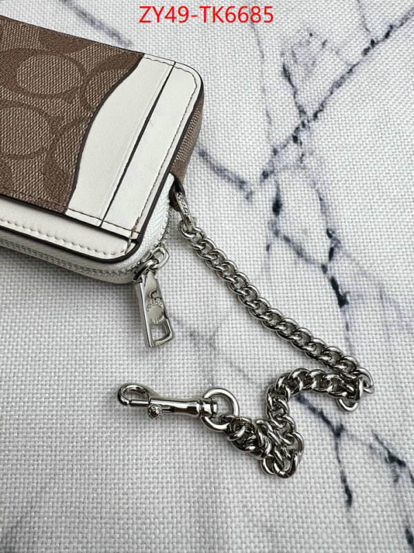Coach Bags(4A)-Wallet sellers online ID: TK6685 $: 49USD,