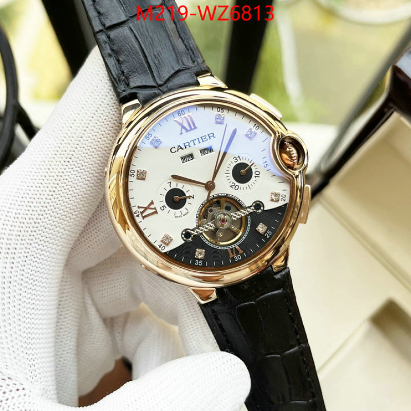 Watch(TOP)-Cartier luxury cheap ID: WZ6813 $: 219USD