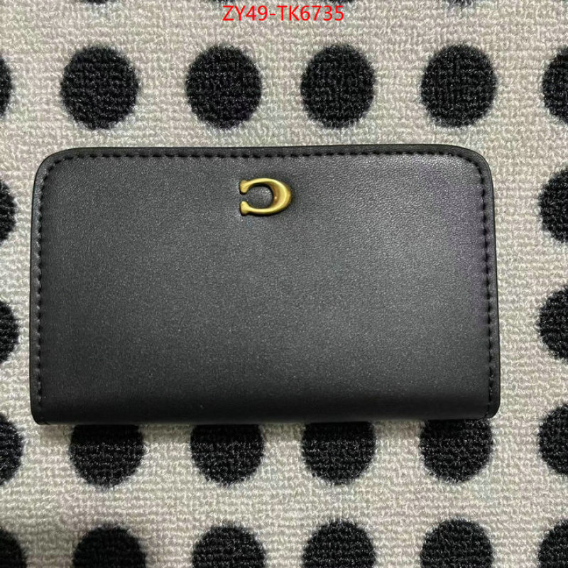 Coach Bags(4A)-Wallet unsurpassed quality ID: TK6735 $: 49USD,