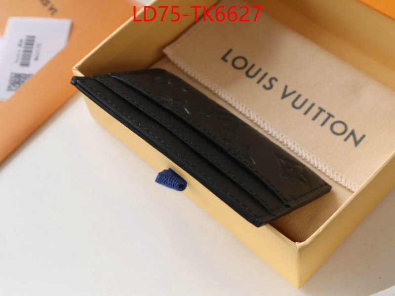 LV Bags(TOP)-Wallet best luxury replica ID: TK6627 $: 75USD,