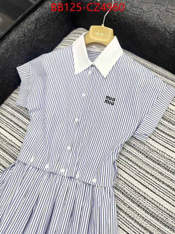 Clothing-MIU MIU the top ultimate knockoff ID: CZ4960 $: 125USD