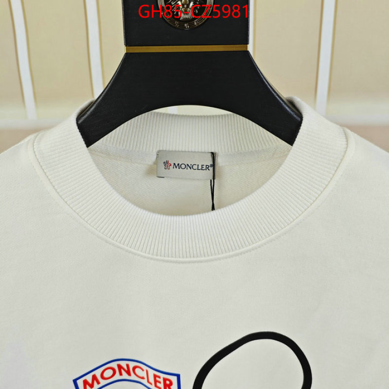 Clothing-Moncler aaaaa+ replica designer ID: CZ5981 $: 85USD