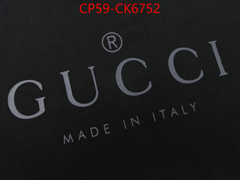 Clothing-Gucci buy best high-quality ID: CK6752 $: 59USD
