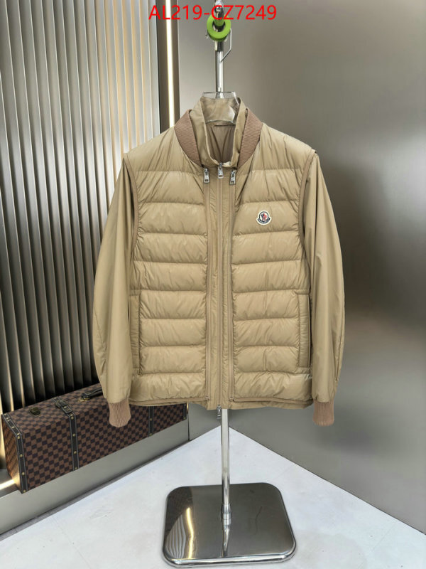 Down jacket Men-Moncler luxury fashion replica designers ID: CZ7249 $: 219USD