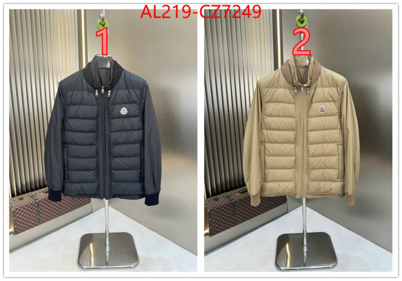 Down jacket Men-Moncler luxury fashion replica designers ID: CZ7249 $: 219USD