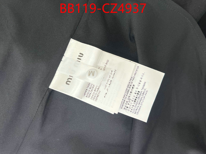 Clothing-MIU MIU for sale cheap now ID: CZ4937 $: 119USD