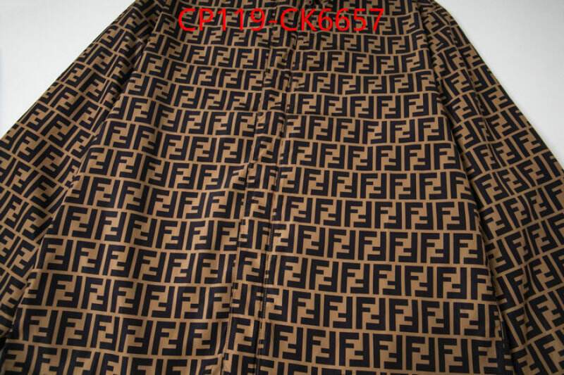 Clothing-Fendi the highest quality fake ID: CK6657 $: 119USD