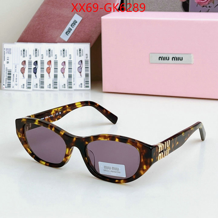 Glasses-Miu Miu top fake designer ID: GK6289 $: 69USD