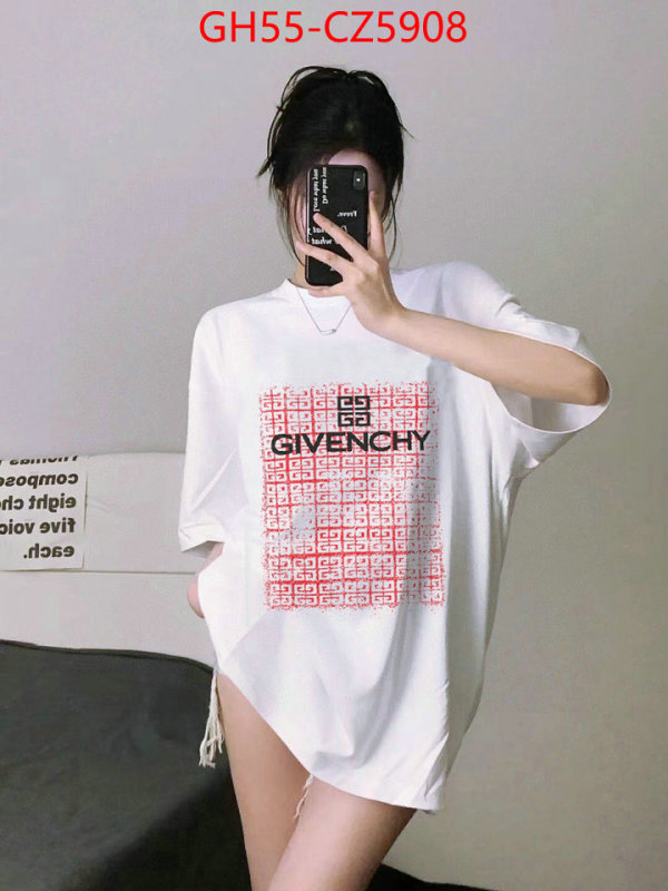 Clothing-Givenchy shop the best high quality ID: CZ5908 $: 55USD