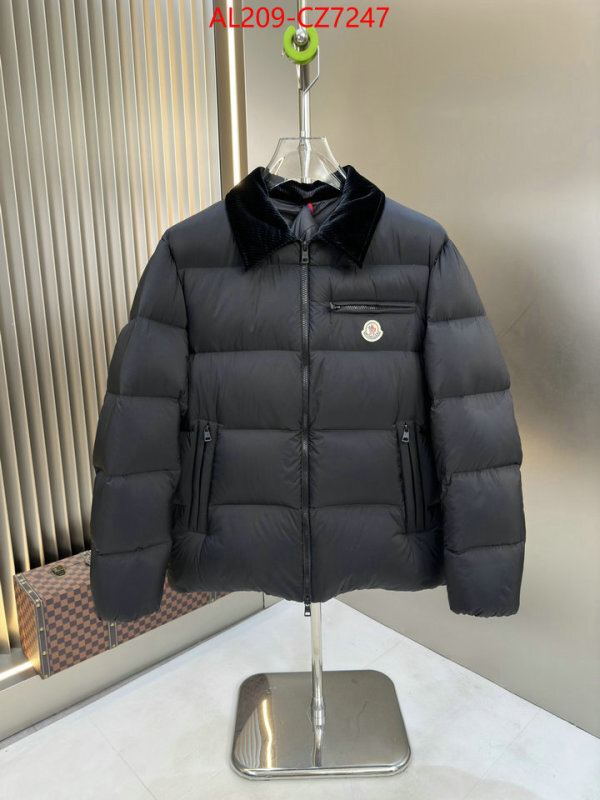 Down jacket Men-Moncler what's the best to buy replica ID: CZ7247 $: 209USD