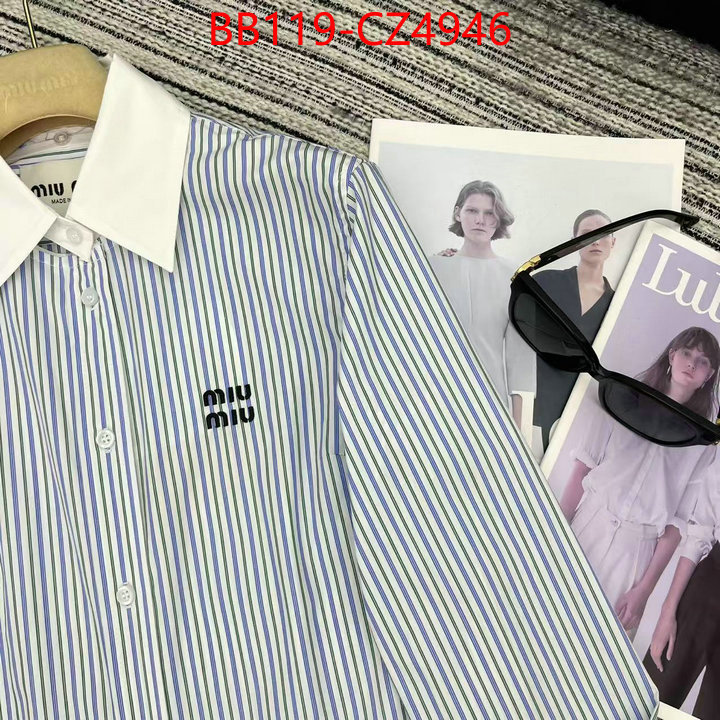 Clothing-MIU MIU fake cheap best online ID: CZ4946 $: 119USD
