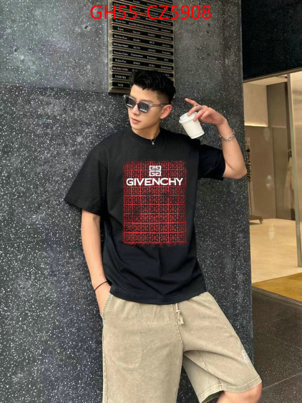 Clothing-Givenchy shop the best high quality ID: CZ5908 $: 55USD