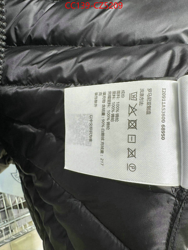 Down jacket Women-Moncler buy luxury 2024 ID: CZ5209 $: 139USD