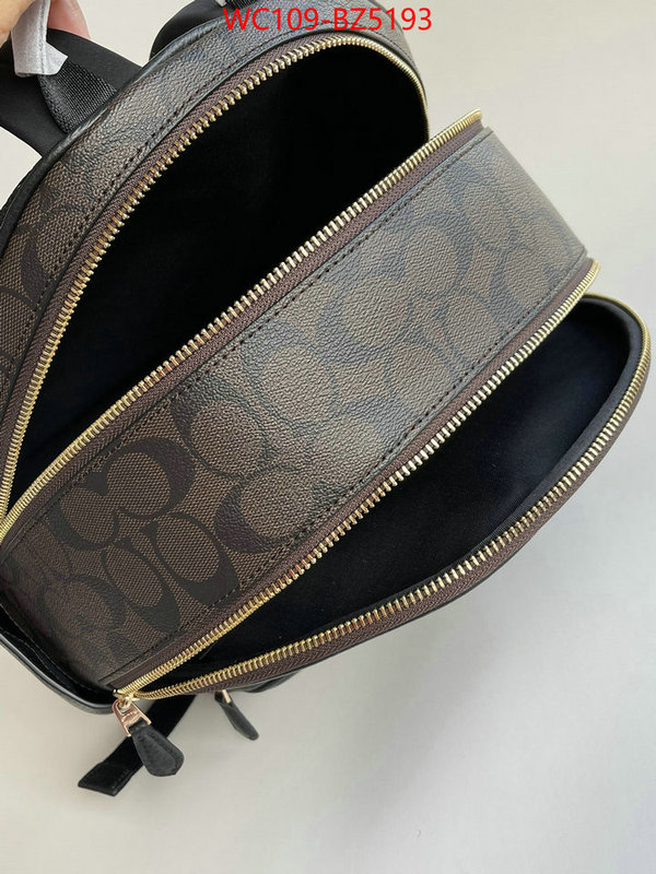 Coach Bags(4A)-Backpack- outlet 1:1 replica ID: BZ5193 $: 109USD,