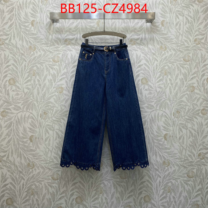 Clothing-YSL is it ok to buy replica ID: CZ4984 $: 125USD