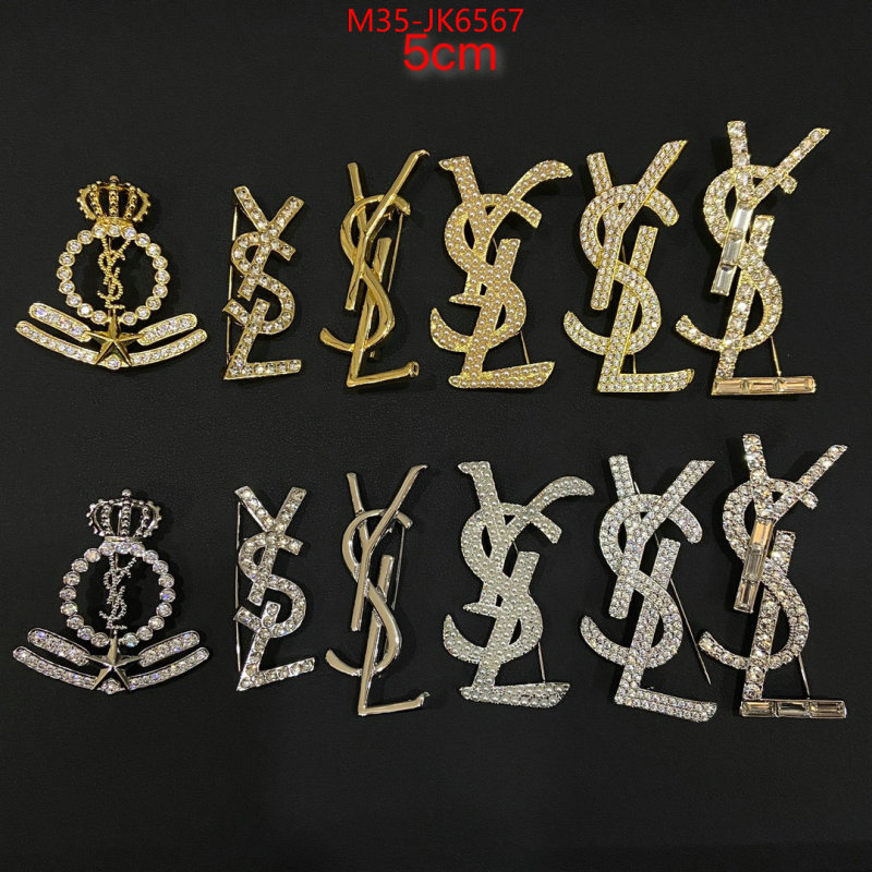 Jewelry-YSL top perfect fake ID: JK6567 $: 35USD