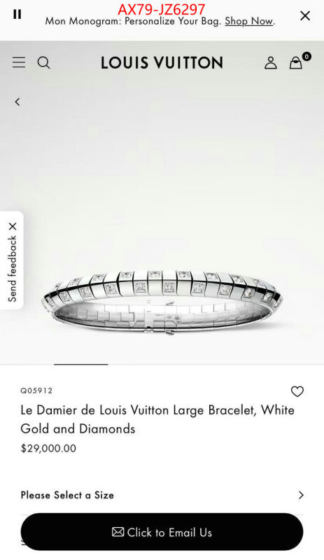 Jewelry-LV 1:1 ID: JZ6297 $: 79USD