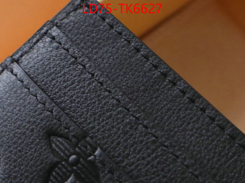 LV Bags(TOP)-Wallet best luxury replica ID: TK6627 $: 75USD,