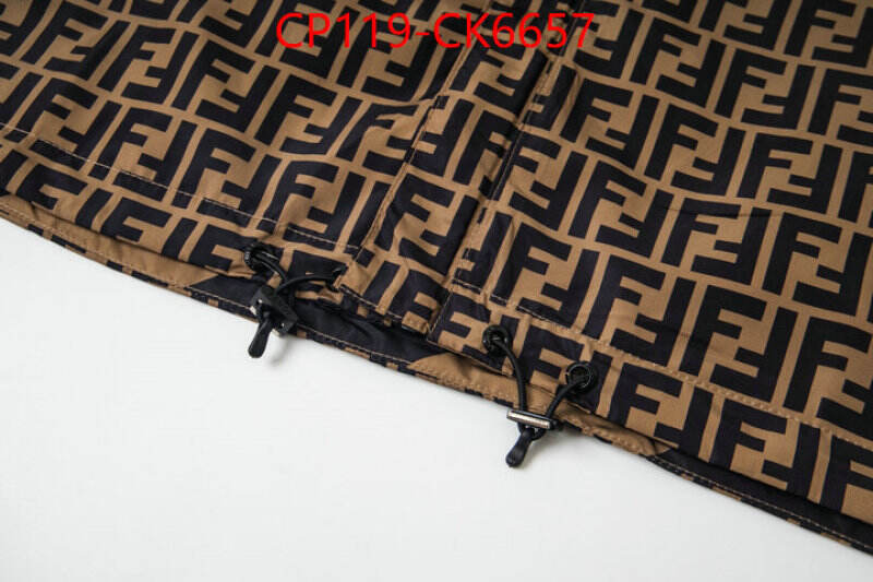 Clothing-Fendi the highest quality fake ID: CK6657 $: 119USD