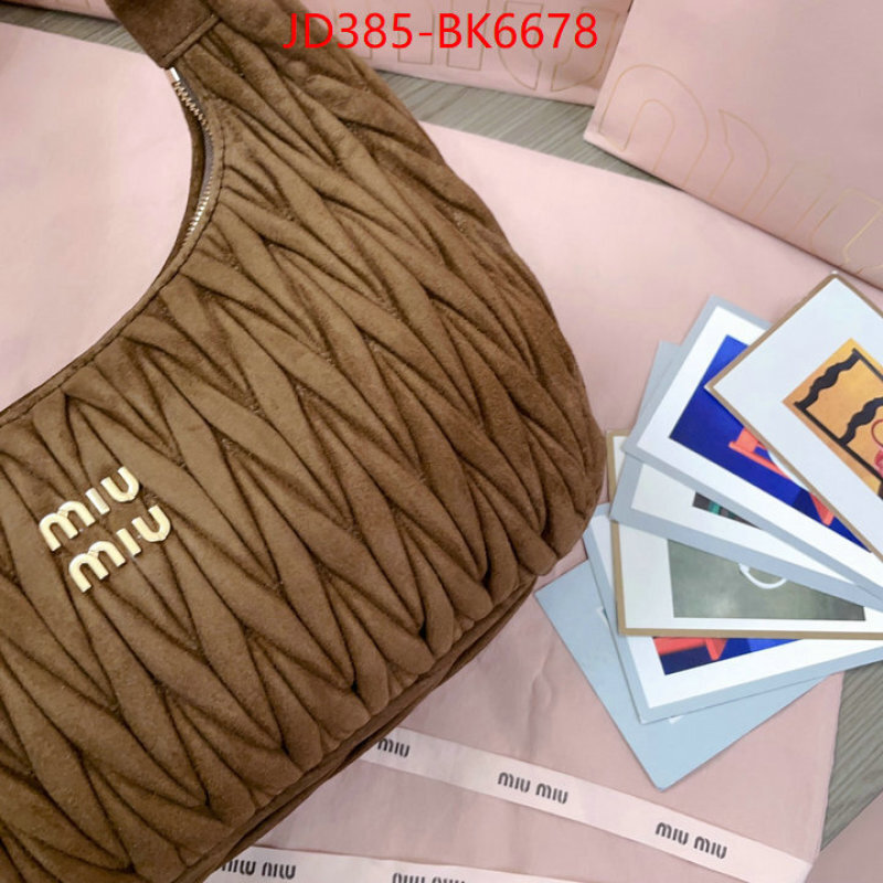Miu Miu Bags(TOP)-Handbag- mirror copy luxury ID: BK6678 $: 385USD,