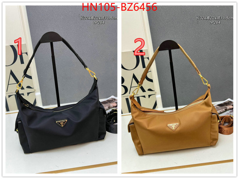 Prada Bags(4A)-Handbag- 1:1 clone ID: BZ6456 $: 105USD,