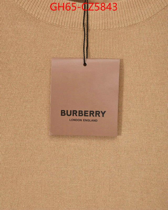 Clothing-Burberry best quality fake ID: CZ5843 $: 65USD