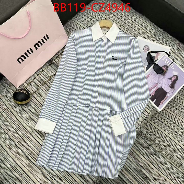 Clothing-MIU MIU fake cheap best online ID: CZ4946 $: 119USD